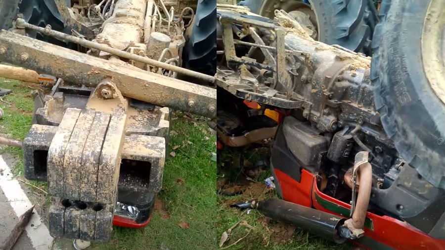 রাঙ্গামাটি, ট্রাক্টর, উল্টে, শ্রমিক, চালক